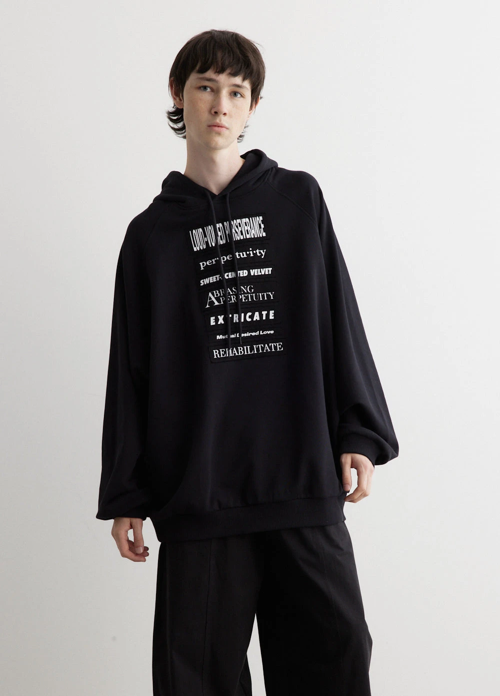 Fred Perry X Raf Simons Printed Patch Hooded Sweatshirt 3 Fred Perry X Raf Simons Printed Patch Hooded Sweatshirt - Image 3