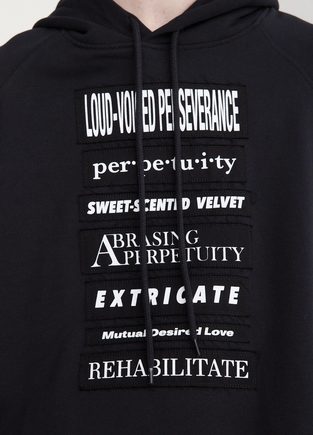 Fred Perry X Raf Simons Printed Patch Hooded Sweatshirt 2 Fred Perry X Raf Simons Printed Patch Hooded Sweatshirt - Image 2