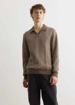 Men Clothing Store 34 Fossil Polo Knit