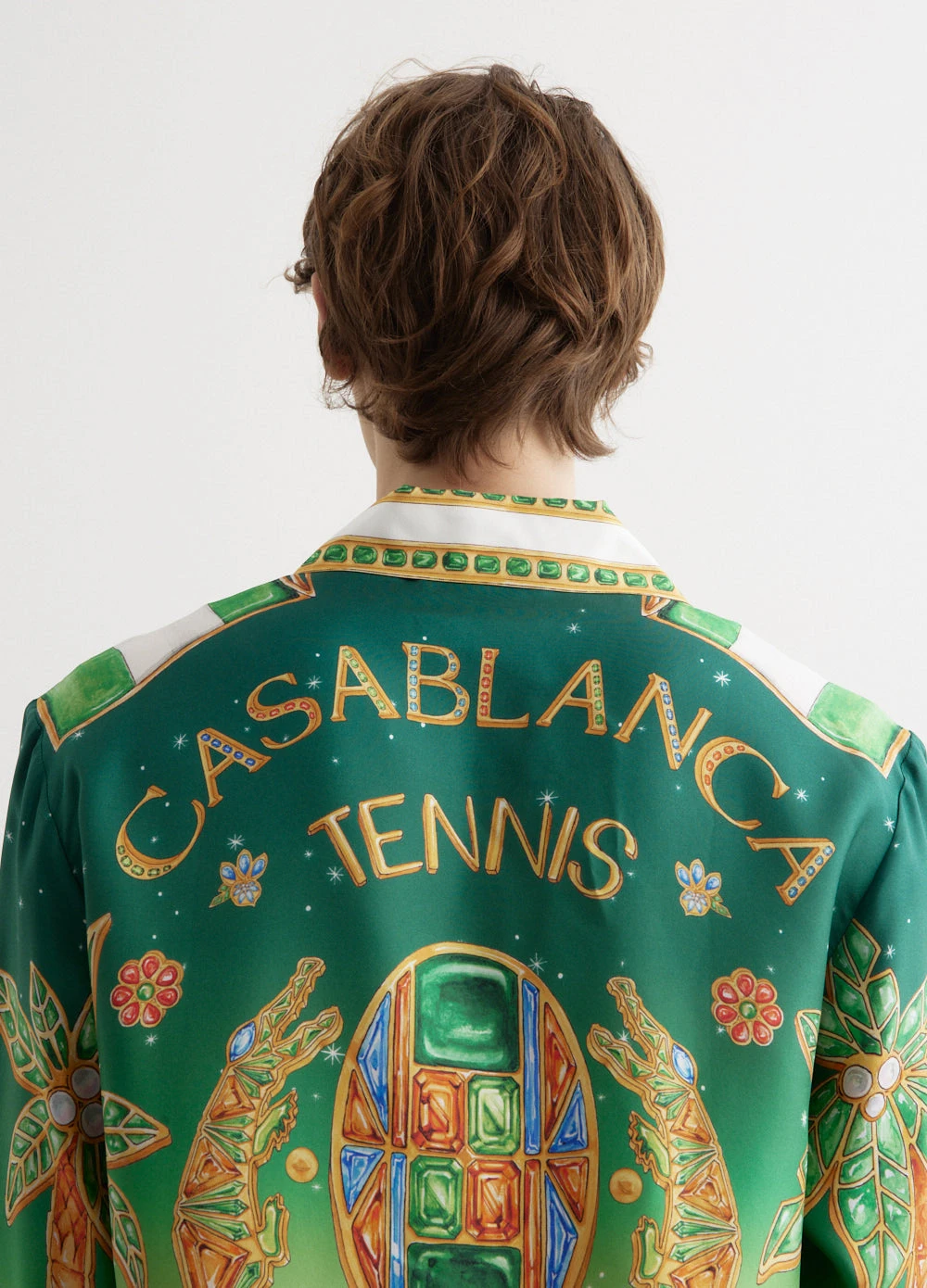 Casablanca Cuban Collar Long Sleeve Shirt 1 Casablanca Cuban Collar Long Sleeve Shirt