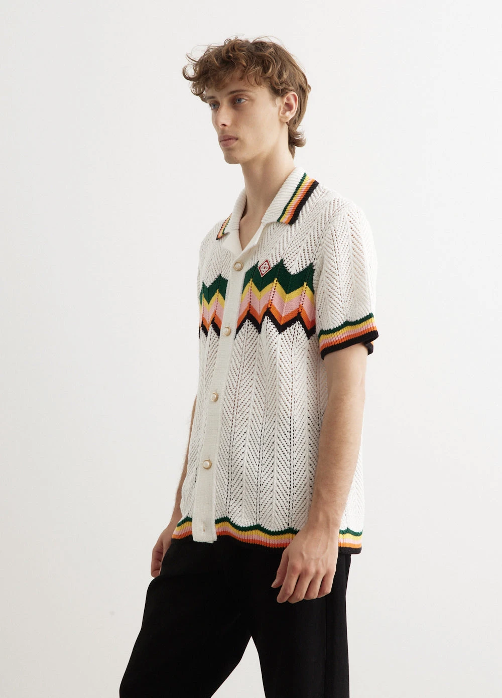 Casablanca Chevron Lace Shirt 4 Casablanca Chevron Lace Shirt - Image 4