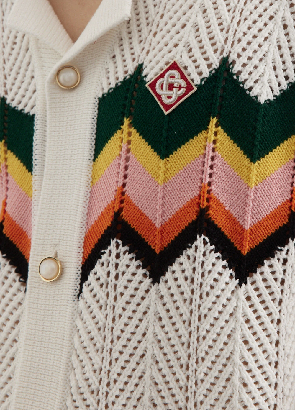 Casablanca Chevron Lace Shirt 2 Casablanca Chevron Lace Shirt - Image 2