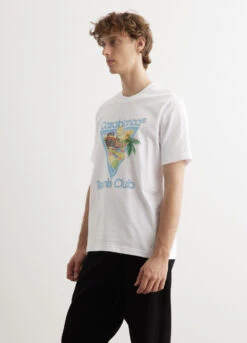 Casablanca Afro Cubism Tennis Club Printed T-Shirt 8 Casablanca Afro Cubism Tennis Club Printed T-Shirt -Men Clothing Store 240208 Mens Ethan6596