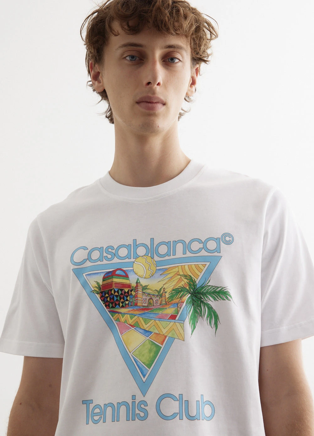 Casablanca Afro Cubism Tennis Club Printed T-Shirt 2 Casablanca Afro Cubism Tennis Club Printed T-Shirt - Image 2