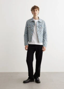 Casablanca Jacquard Denim Jacket 7 Casablanca Jacquard Denim Jacket -Men Clothing Store 240208 Mens Ethan6647