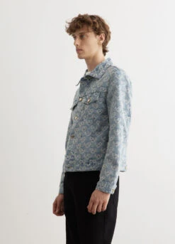 Casablanca Jacquard Denim Jacket 8 Casablanca Jacquard Denim Jacket -Men Clothing Store 240208 Mens Ethan6655