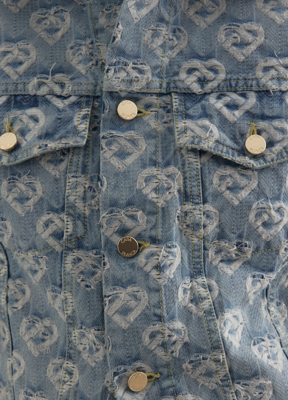 Casablanca Jacquard Denim Jacket 2 Casablanca Jacquard Denim Jacket - Image 2
