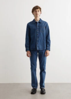 A.P.C. Vittorio Brodee Poitrine Overshirt 7 A.P.C. Vittorio Brodee Poitrine Overshirt -Men Clothing Store 240208 Mens Ethan6713