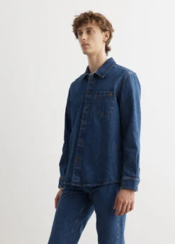 A.P.C. Vittorio Brodee Poitrine Overshirt 8 A.P.C. Vittorio Brodee Poitrine Overshirt -Men Clothing Store 240208 Mens Ethan6715