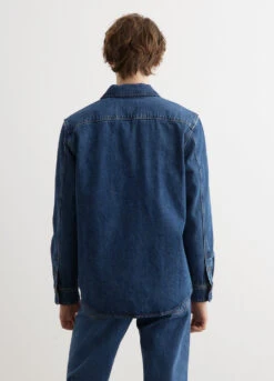 A.P.C. Vittorio Brodee Poitrine Overshirt 9 A.P.C. Vittorio Brodee Poitrine Overshirt -Men Clothing Store 240208 Mens Ethan6722