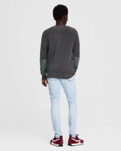 Rag & Bone Caleb Crewneck Sweatshirt 8 Rag & Bone Caleb Crewneck Sweatshirt -Men Clothing Store MBS21F010Y710 059 E