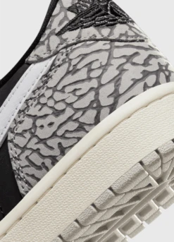 Nike Air Jordan 1 Low OG 'Black Elephant' Sneakers -Men Clothing Store closeup f0083587 b366 46dd 9036 c08737910999