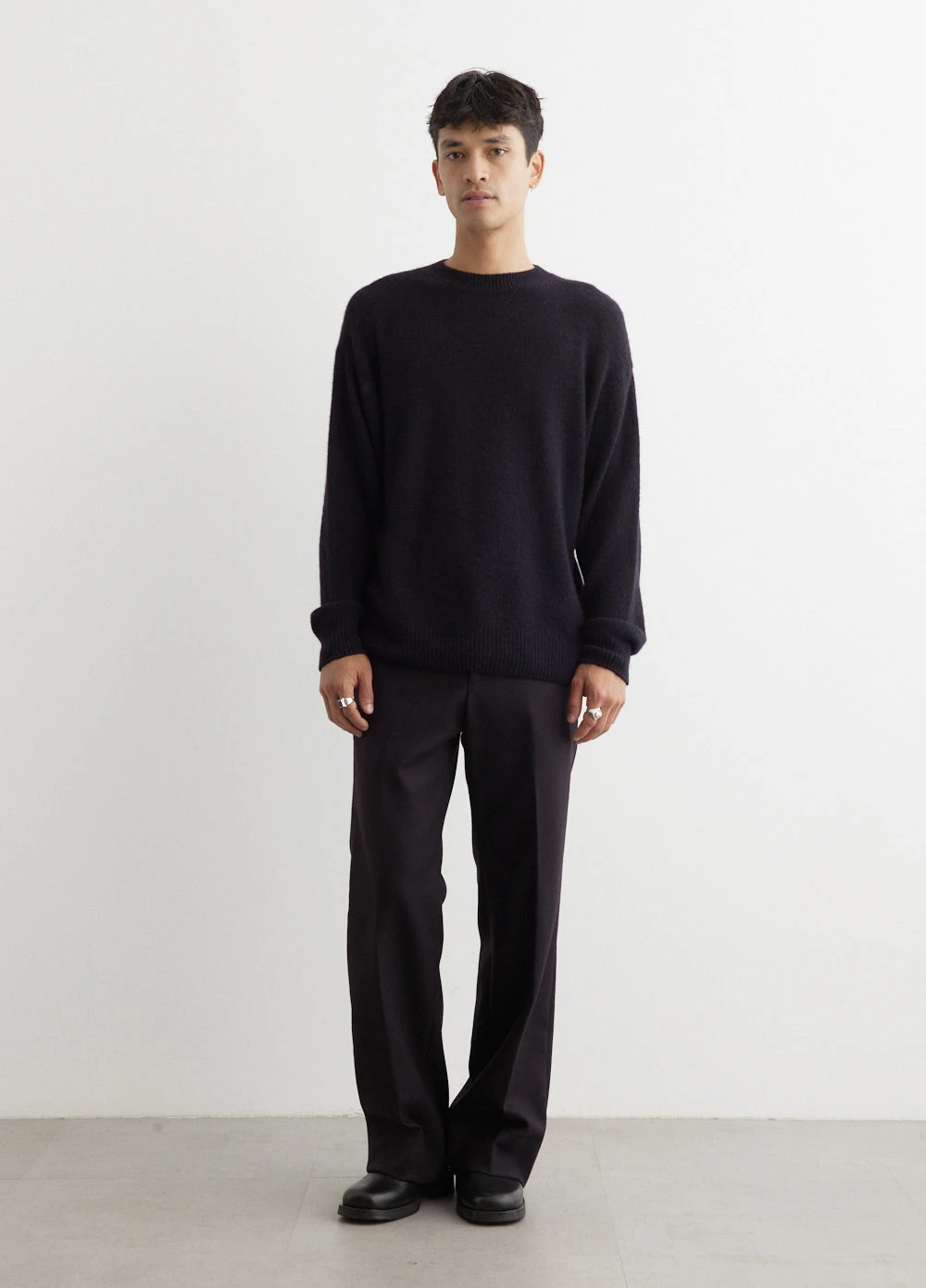 Cashmere Garment Dyed Crewneck Pullover 2 Cashmere Garment Dyed Crewneck Pullover - Image 2