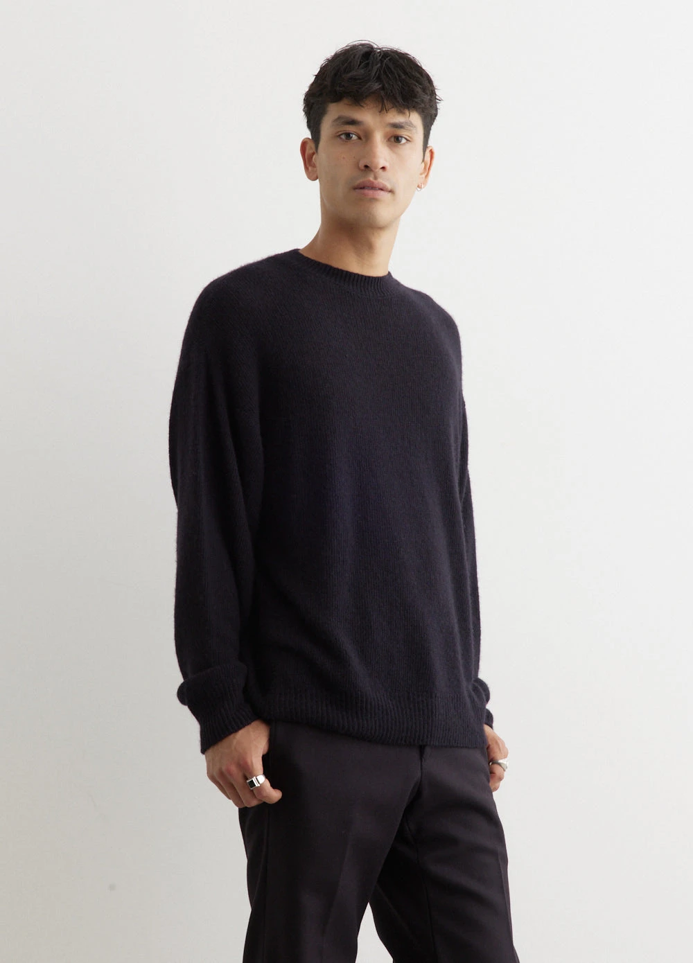 Cashmere Garment Dyed Crewneck Pullover 3 Cashmere Garment Dyed Crewneck Pullover - Image 3