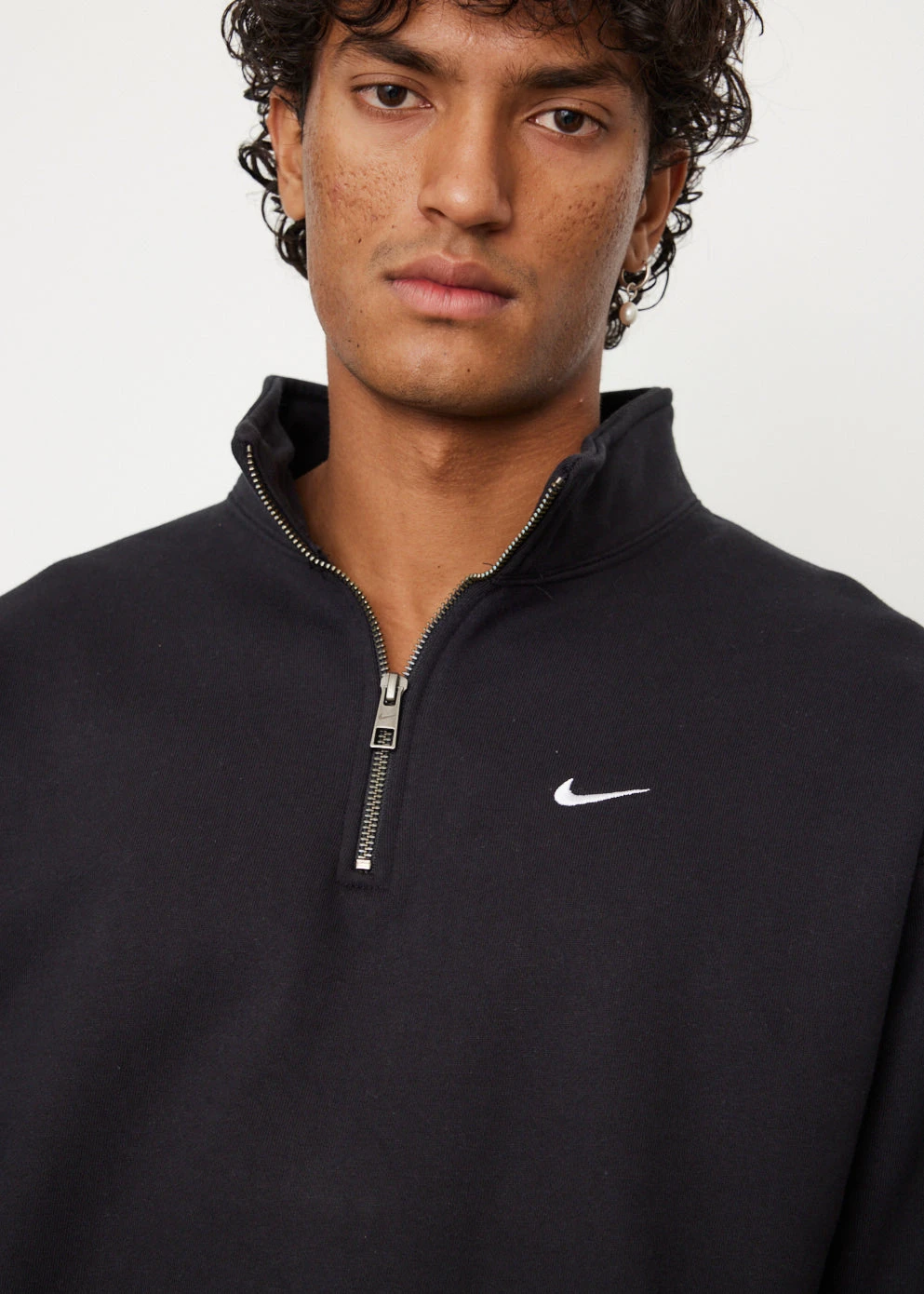 Nike Solo Swoosh Quarter Zip Sweatshirt 2 Nike Solo Swoosh Quarter Zip Sweatshirt - Image 2
