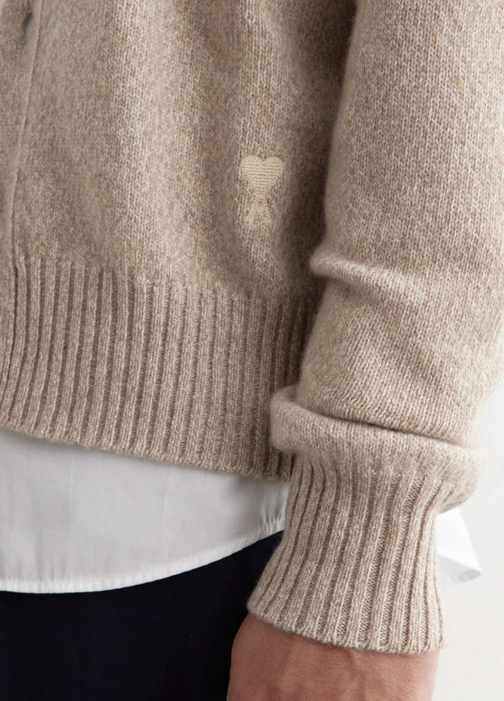 Wool Tricotine Cardigan 2 Wool Tricotine Cardigan - Image 2