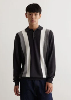 Knit Polo Gradation Stripe