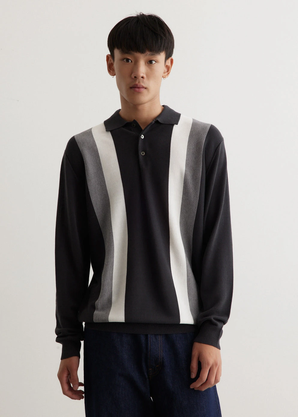 Knit Polo Gradation Stripe 1 Knit Polo Gradation Stripe