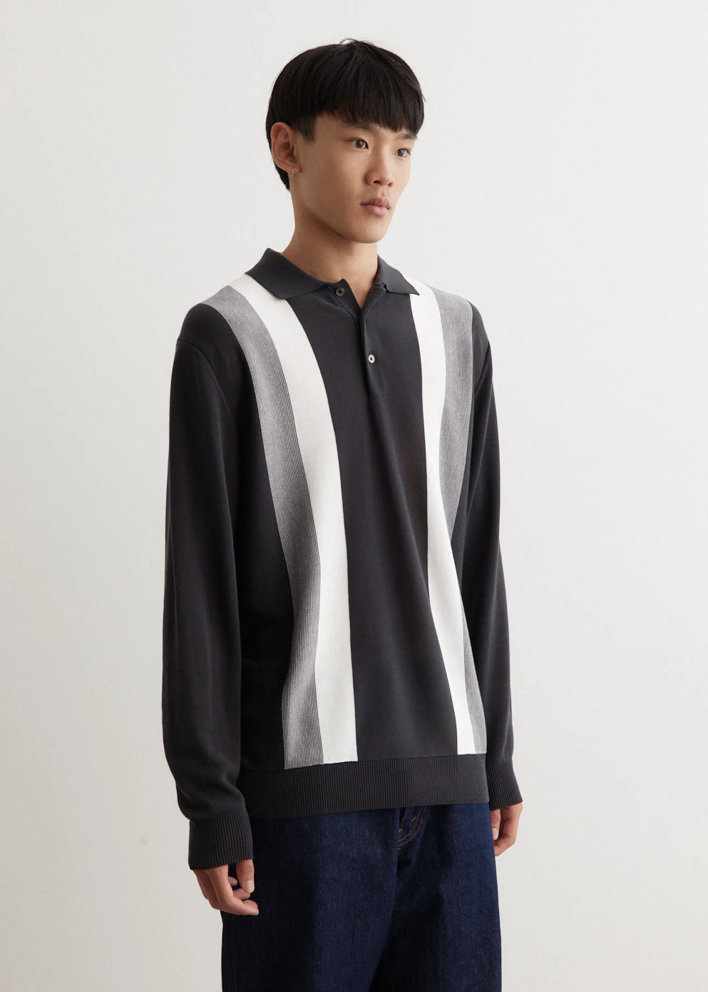 Knit Polo Gradation Stripe 4 Knit Polo Gradation Stripe - Image 4