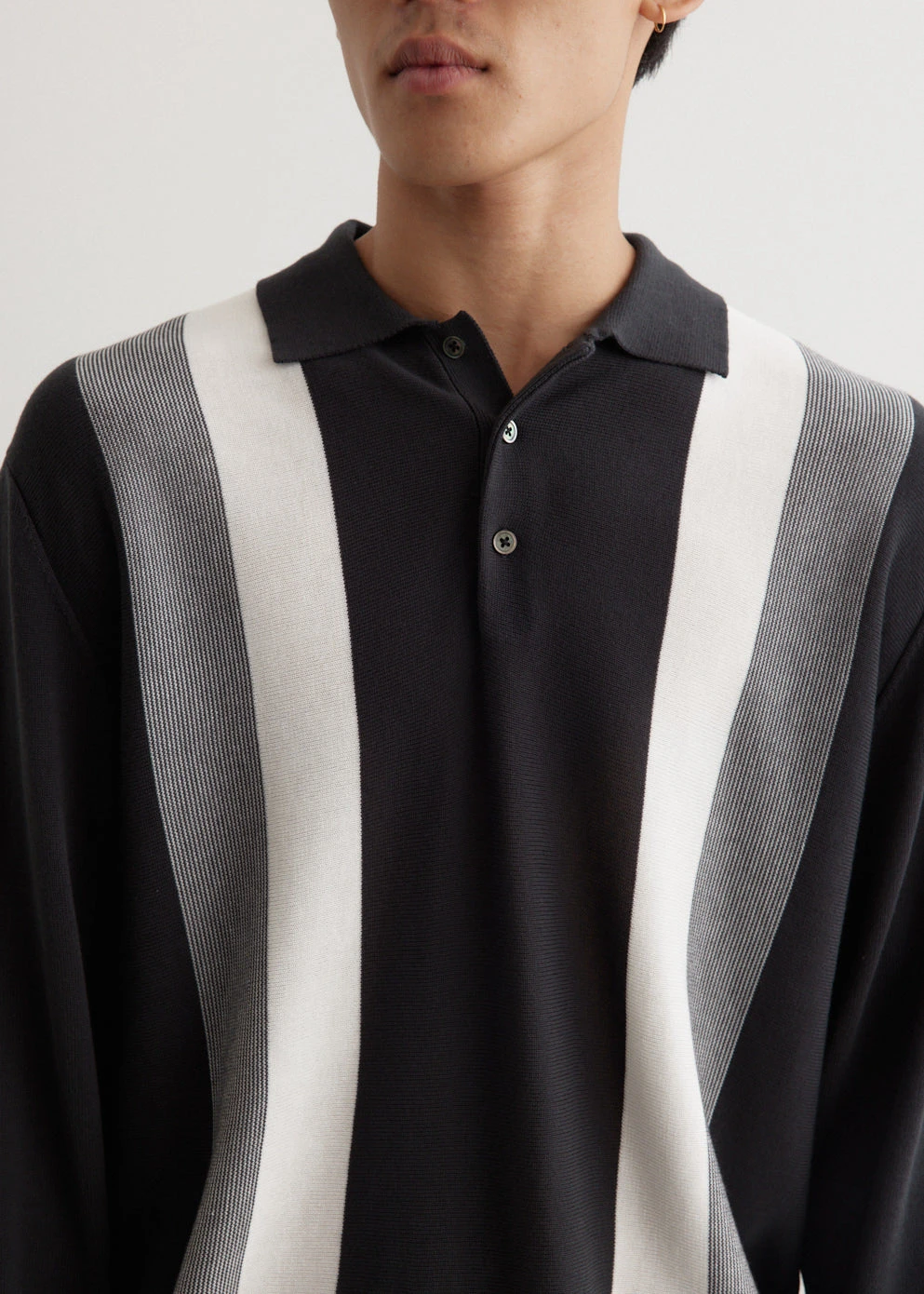 Knit Polo Gradation Stripe 2 Knit Polo Gradation Stripe - Image 2