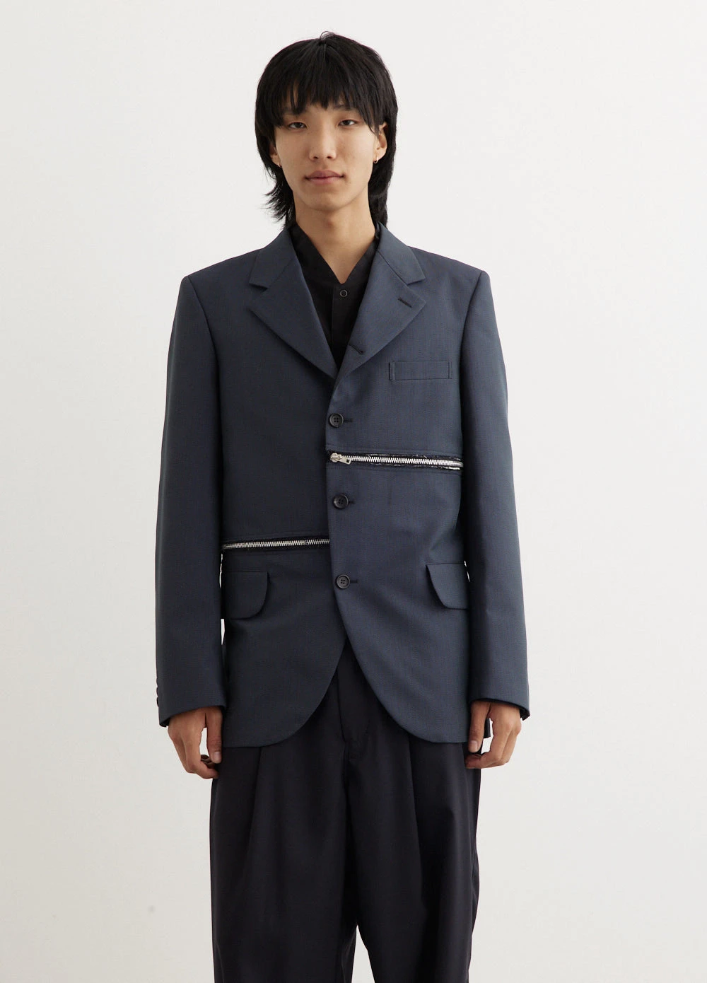 Herringbone Horizontal Zip Jacket 4 Herringbone Horizontal Zip Jacket - Image 4