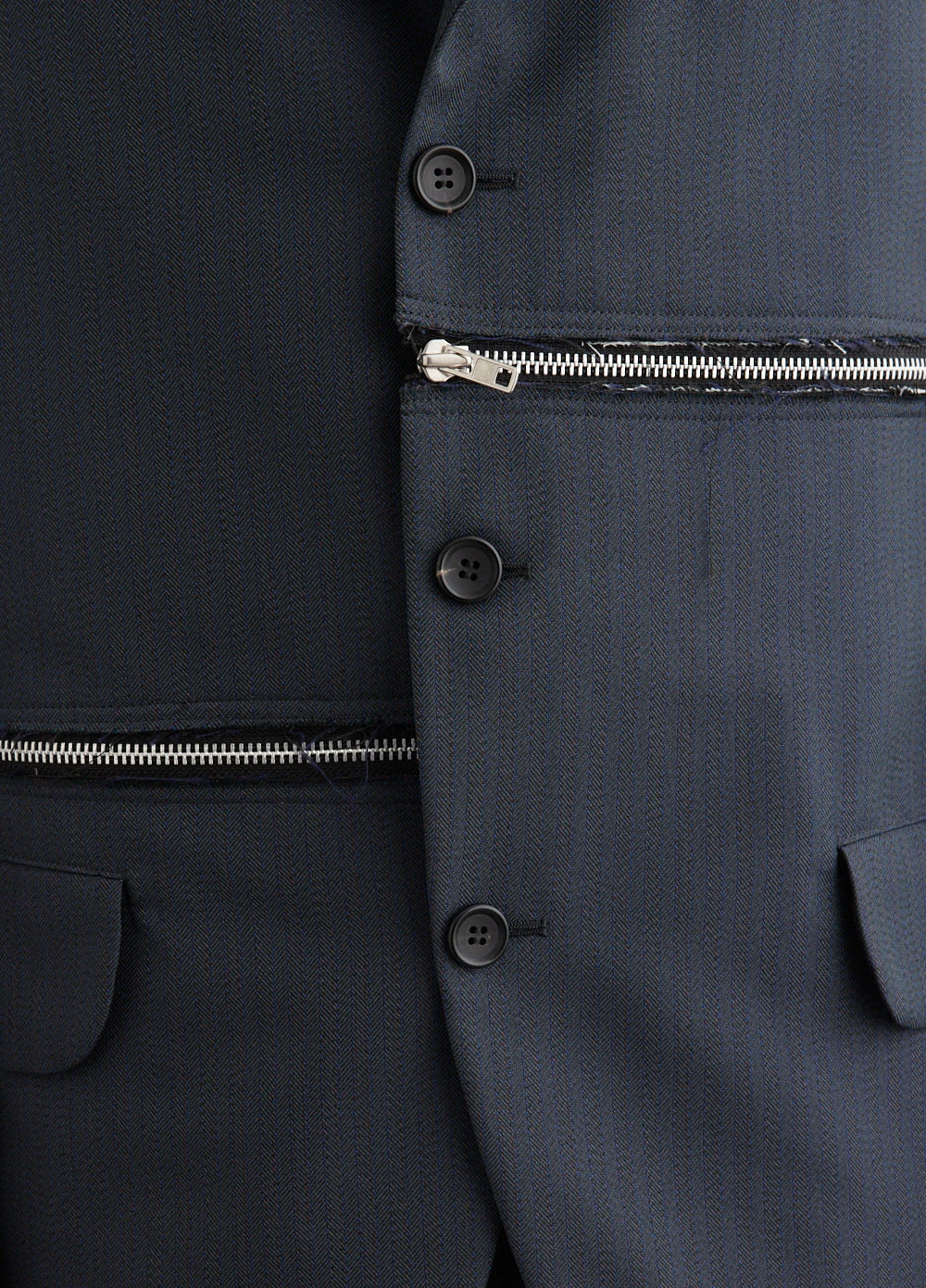 Herringbone Horizontal Zip Jacket 2 Herringbone Horizontal Zip Jacket - Image 2