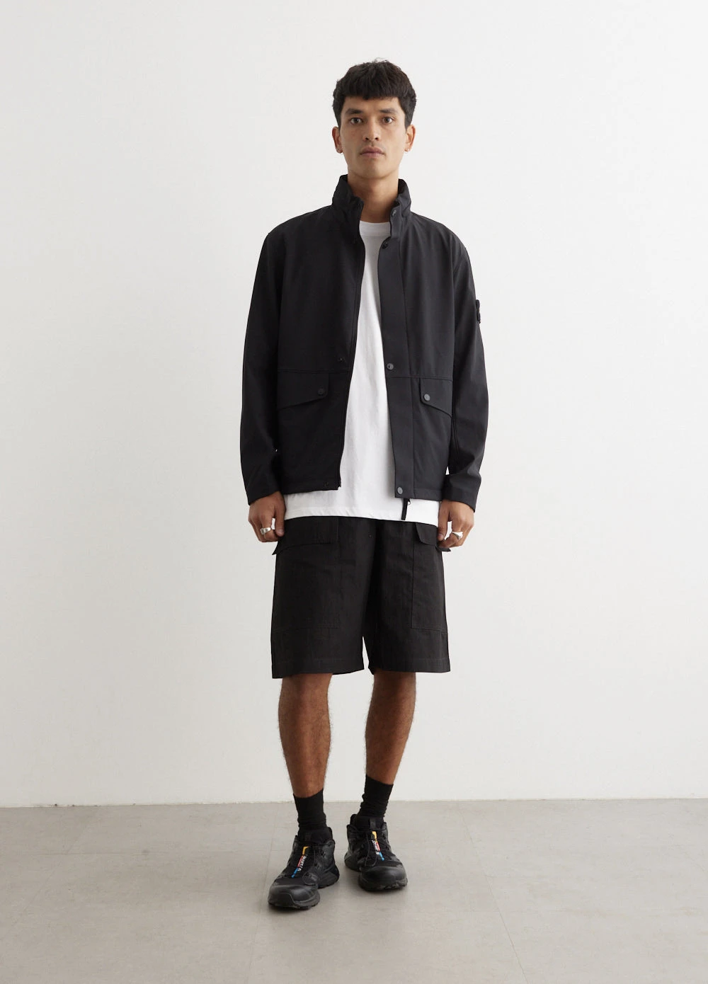 Stone Island Soft Shell Concealed Hood Jacket 3 Stone Island Soft Shell Concealed Hood Jacket - Image 3