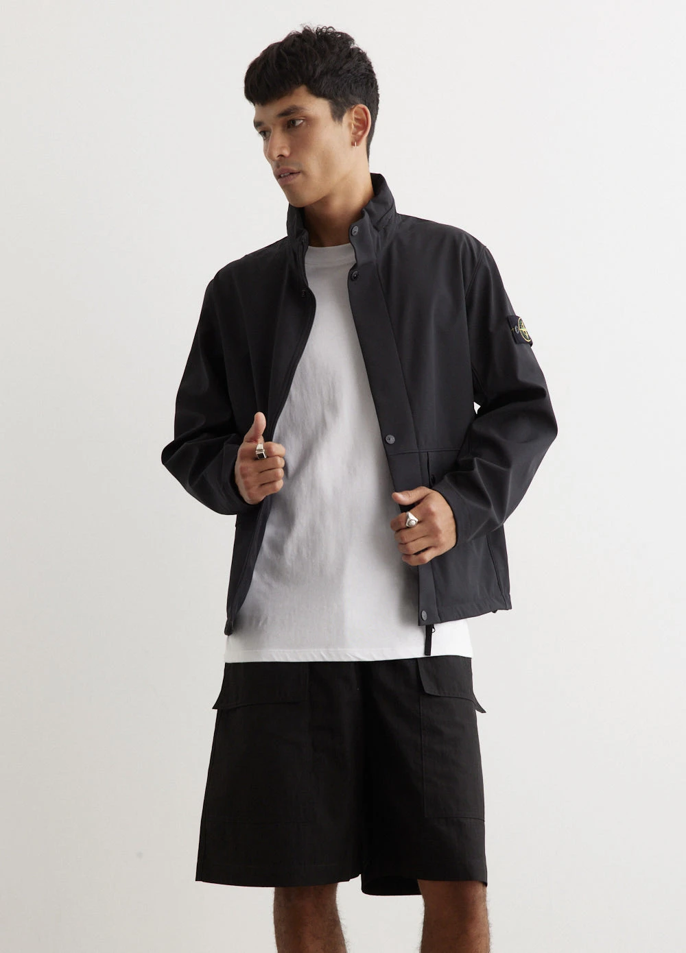 Stone Island Soft Shell Concealed Hood Jacket 4 Stone Island Soft Shell Concealed Hood Jacket - Image 4