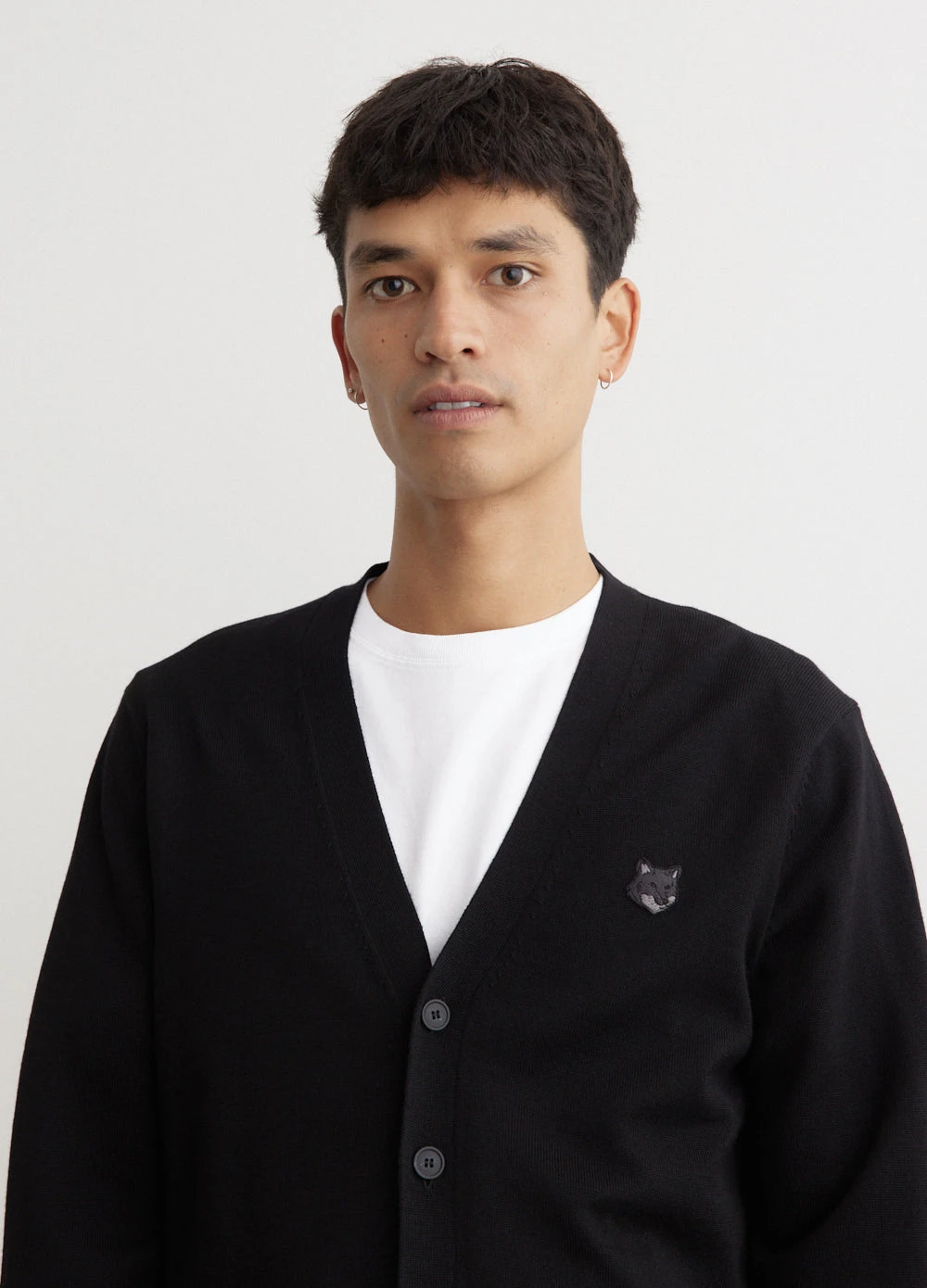 Bold Fox Head Patch Regular Cardigan 2 Bold Fox Head Patch Regular Cardigan - Image 2