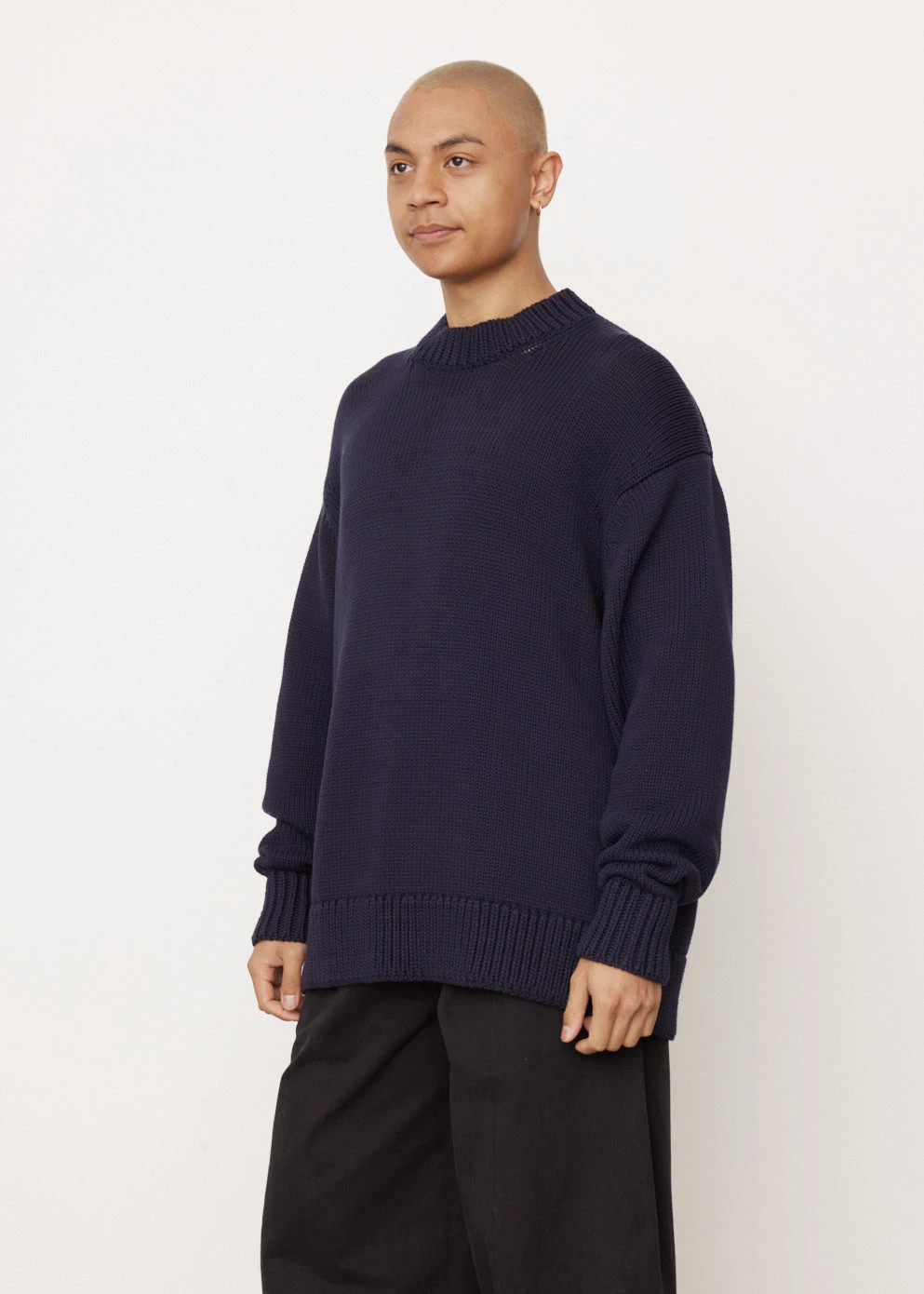 Studio Nicholson 3G Cotton Oversized Crew 3 Studio Nicholson 3G Cotton Oversized Crew - Image 3