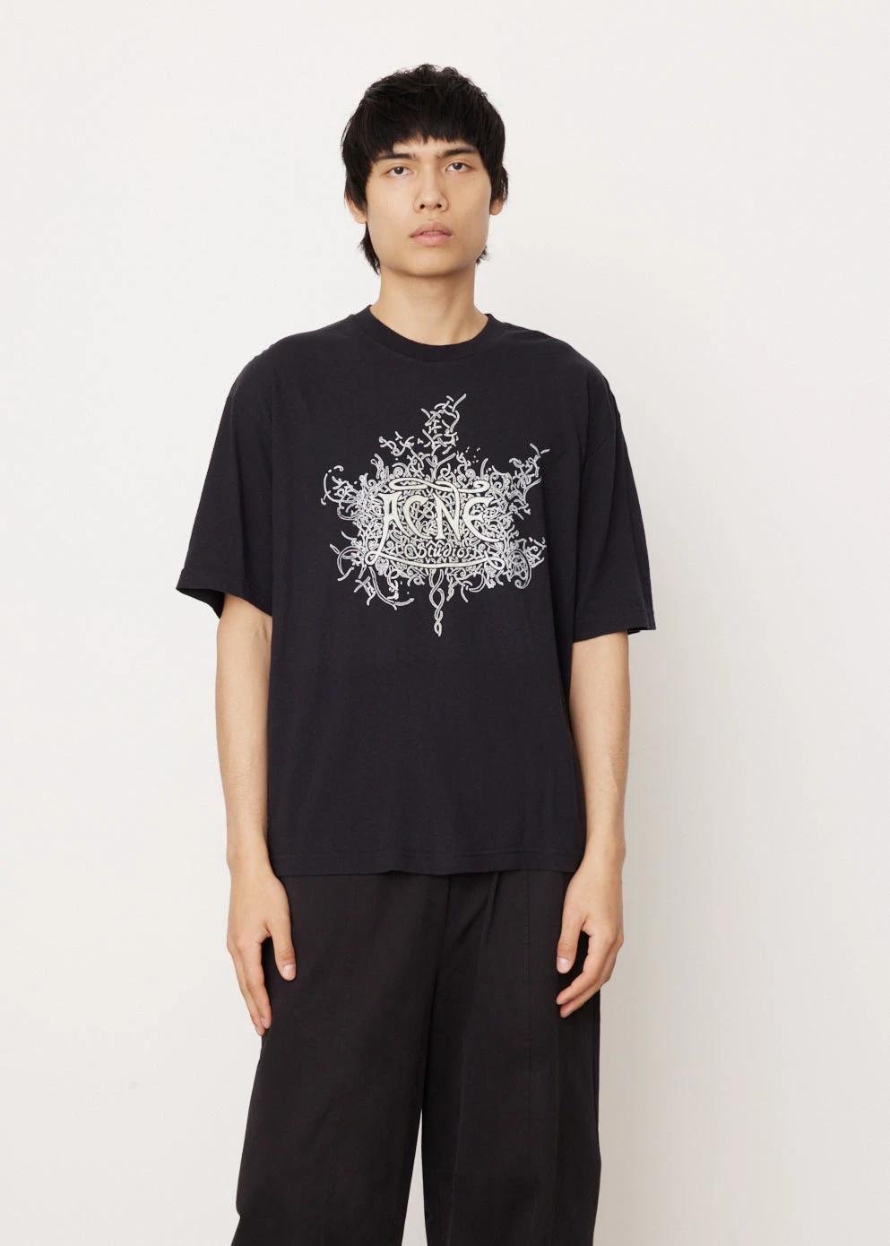 Acne Studios Extorr Devil Logo T-Shirt 1 Acne Studios Extorr Devil Logo T-Shirt