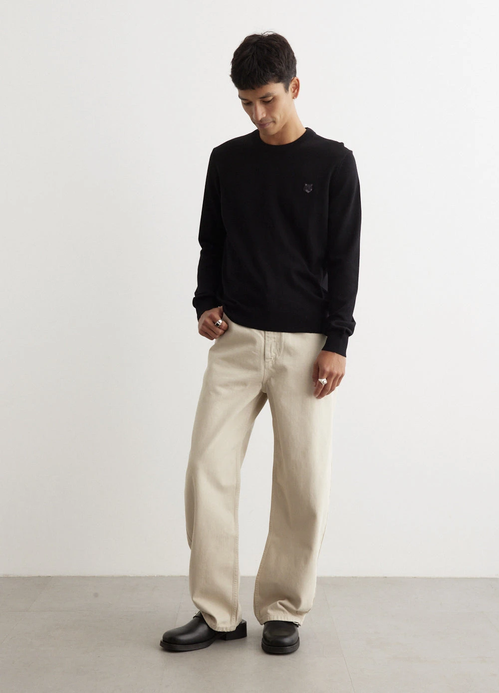 Bold Fox Head Patch Regular Jumper 1 Bold Fox Head Patch Regular Jumper