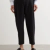 Cropped Pleated Tailored Pants