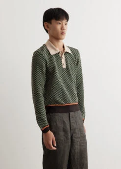 Wales Bonner Valley Knit Polo 10 Wales Bonner Valley Knit Polo -Men Clothing Store mens incu 1276 4e839edb 5f1c 4337 acd8 07da36d7c7cb