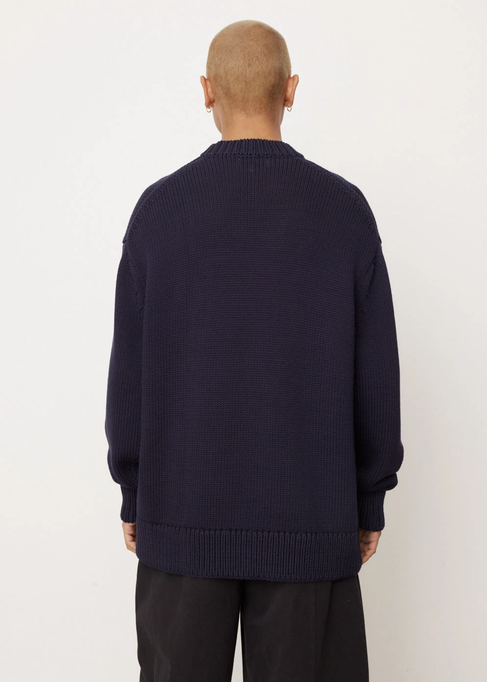 Studio Nicholson 3G Cotton Oversized Crew 5 Studio Nicholson 3G Cotton Oversized Crew - Image 5