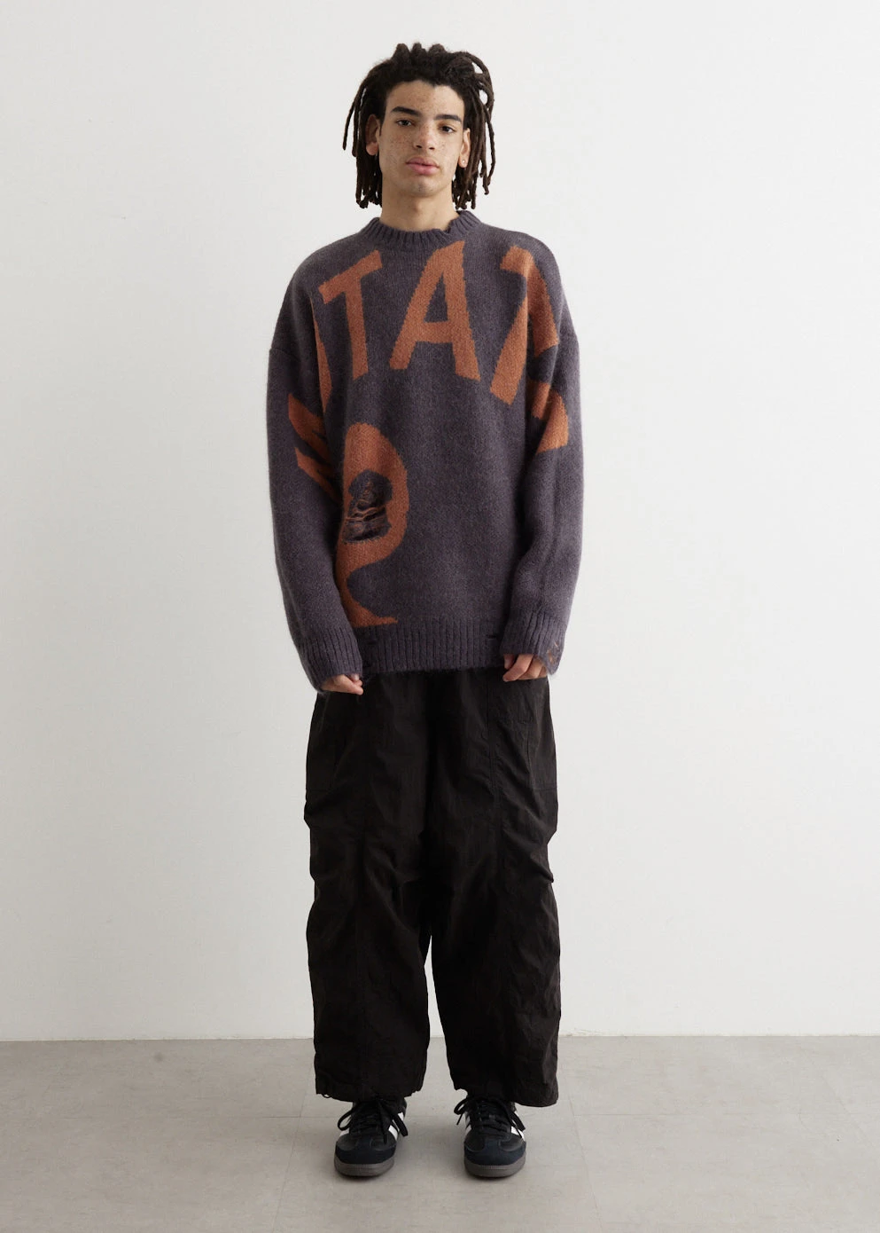 Mutate Distressed Crewneck Knit 1 Mutate Distressed Crewneck Knit