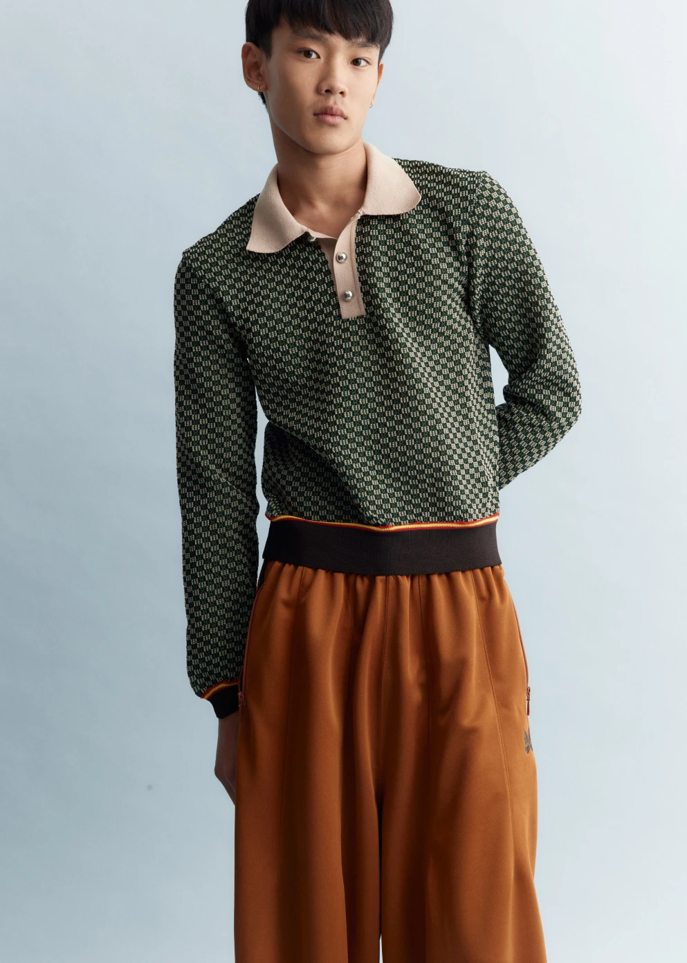 Wales Bonner Valley Knit Polo 2 Wales Bonner Valley Knit Polo - Image 2