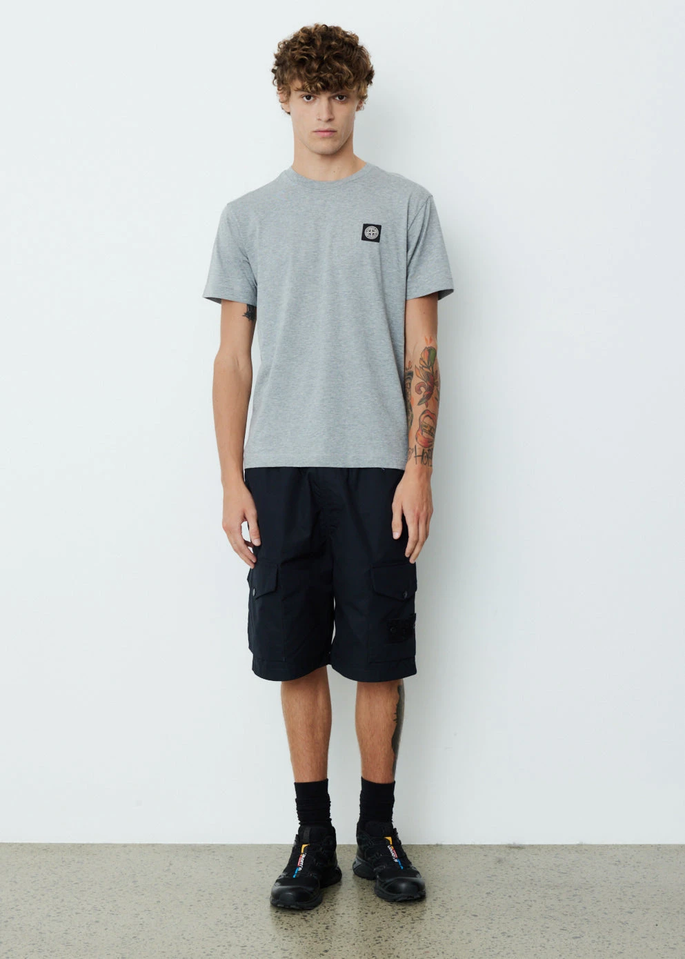 Stone Island Short Sleeve Badge Logo T-Shirt 3 Stone Island Short Sleeve Badge Logo T-Shirt - Image 3