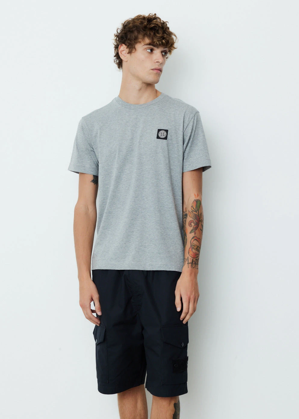 Stone Island Short Sleeve Badge Logo T-Shirt 1 Stone Island Short Sleeve Badge Logo T-Shirt