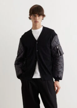 Quilted Sleeve Cardigan 8 Quilted Sleeve Cardigan -Men Clothing Store mens incu 274 579f7ae9 0e4c 4461 ba4b 74957583358f