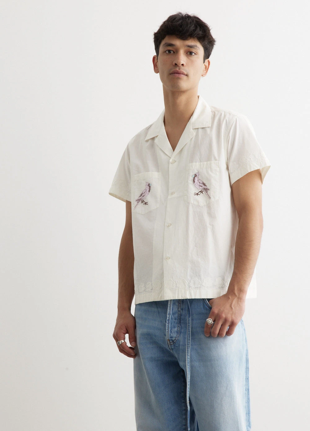 Cardinal Applique Short-Sleeve Shirt 5 Cardinal Applique Short-Sleeve Shirt - Image 5