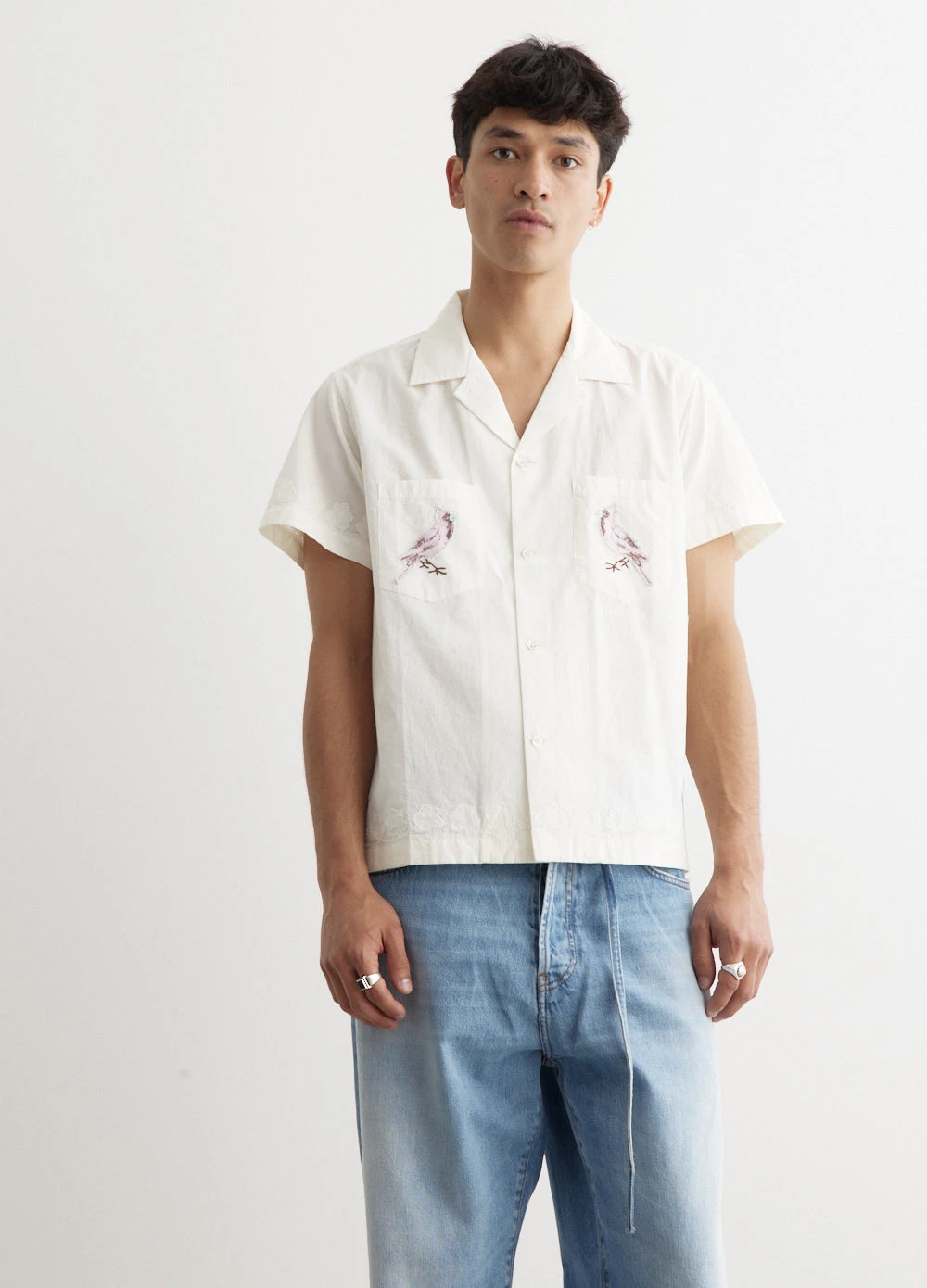 Cardinal Applique Short-Sleeve Shirt 1 Cardinal Applique Short-Sleeve Shirt