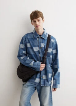 A.P.C. Veste Kerlouan Logo Denim Jacket 7 A.P.C. Veste Kerlouan Logo Denim Jacket -Men Clothing Store mens incu 329 1dae67a5 aa10 4ea1 b8f7 17e4931097ee