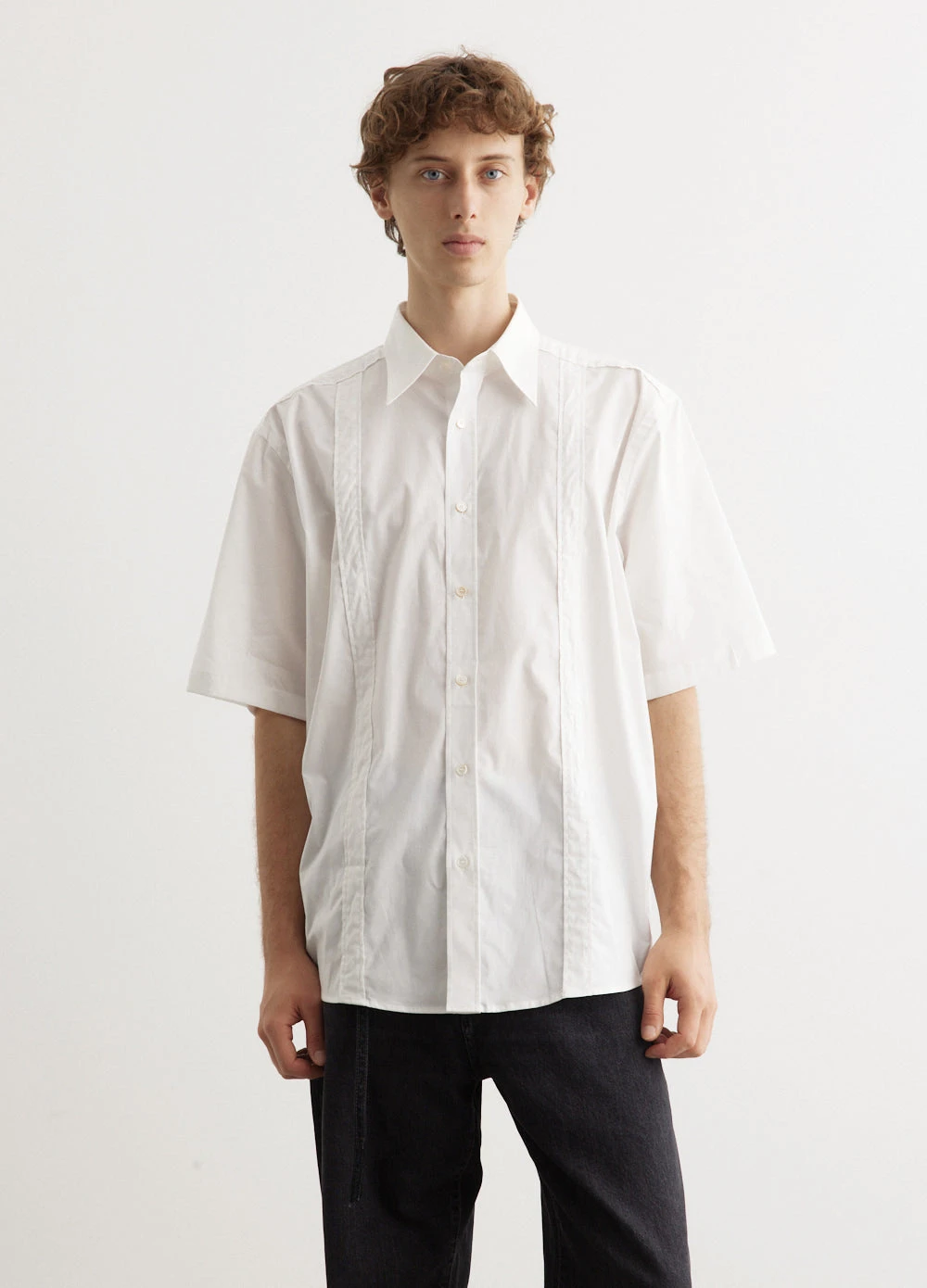 Acne Studios Sandaan Short-Sleeve Cotton Poplin Shirt 3 Acne Studios Sandaan Short-Sleeve Cotton Poplin Shirt - Image 3