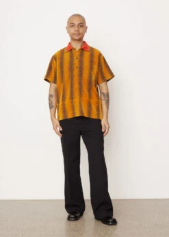 Flocky Print Short-Sleeve Shirt -Men Clothing Store mens incu 340 ad458f7c ad60 4814 a5f9 da09ab7bd1e7