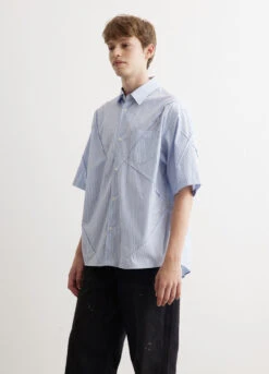 Undercover Splice Cut Short Sleeve Shirt 8 Undercover Splice Cut Short Sleeve Shirt -Men Clothing Store mens incu 344 14f7f8b3 be90 4ee3 a5d4 085e335fe574