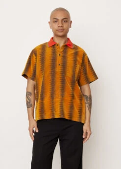 Flocky Print Short-Sleeve Shirt