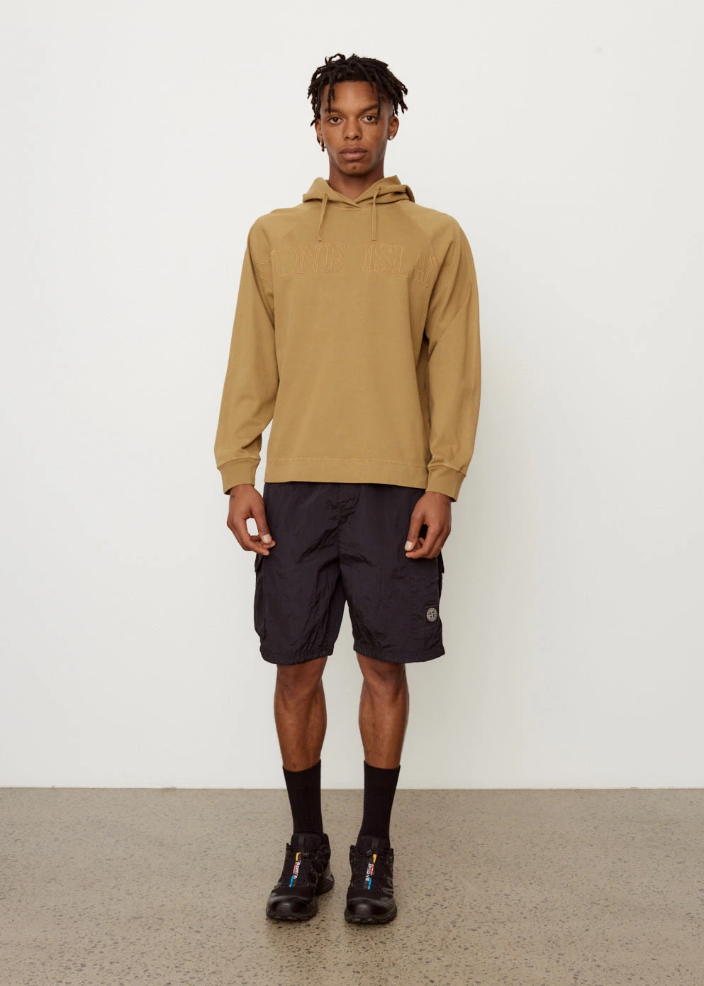 Stone Island Embroidered Logo Hoodie 2 Stone Island Embroidered Logo Hoodie - Image 2