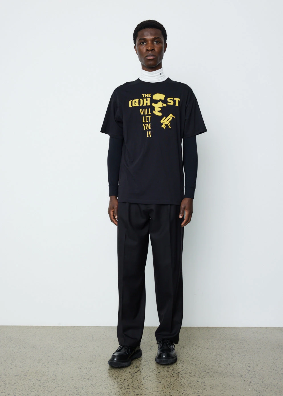 Raf Simons Big Fit T-Shirt With Ghost Print On Front 2 Raf Simons Big Fit T-Shirt With Ghost Print On Front - Image 2