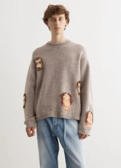Acne Studios Konegal Donegal Skull Knit -Men Clothing Store mens incu 384 69cc0f1d 1090 43c2 8570 7b7021c19fa4